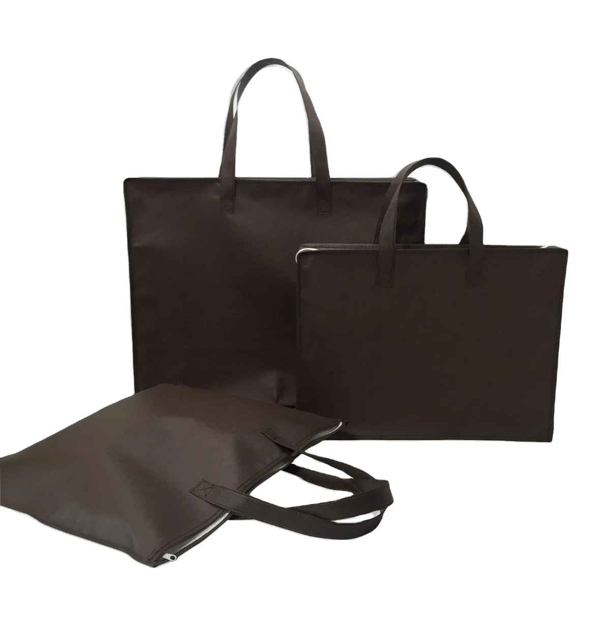 Wholesale Cheap Supply Non-Woven DIY Bag Tote Large Clothes Storage Bag Home Textile Packaging Bag with Zipper