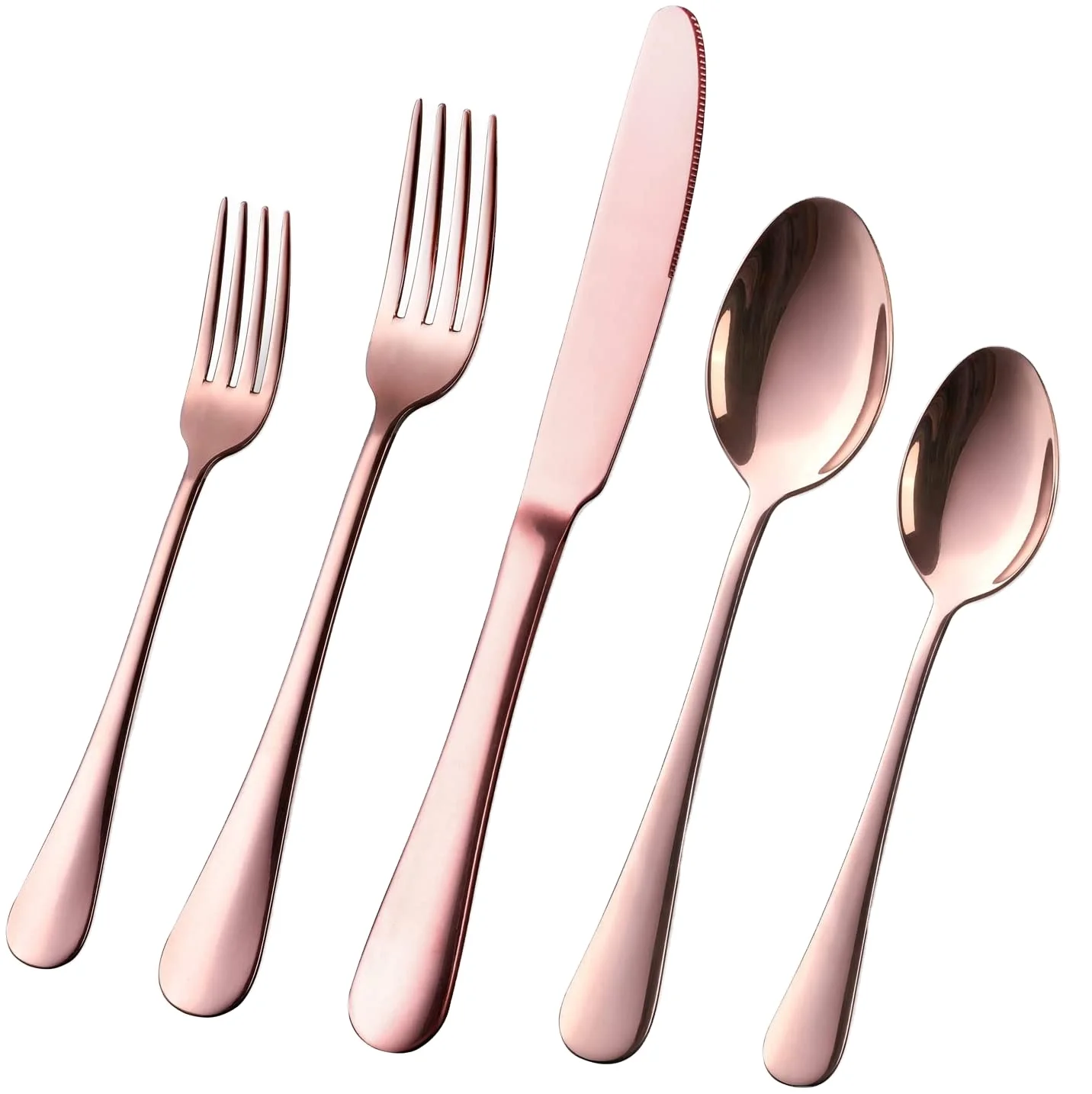 New Design Bulk-Gold-Flatware Butter Knife Cutlery Storage Drying Rack Stainless Steel Flatware