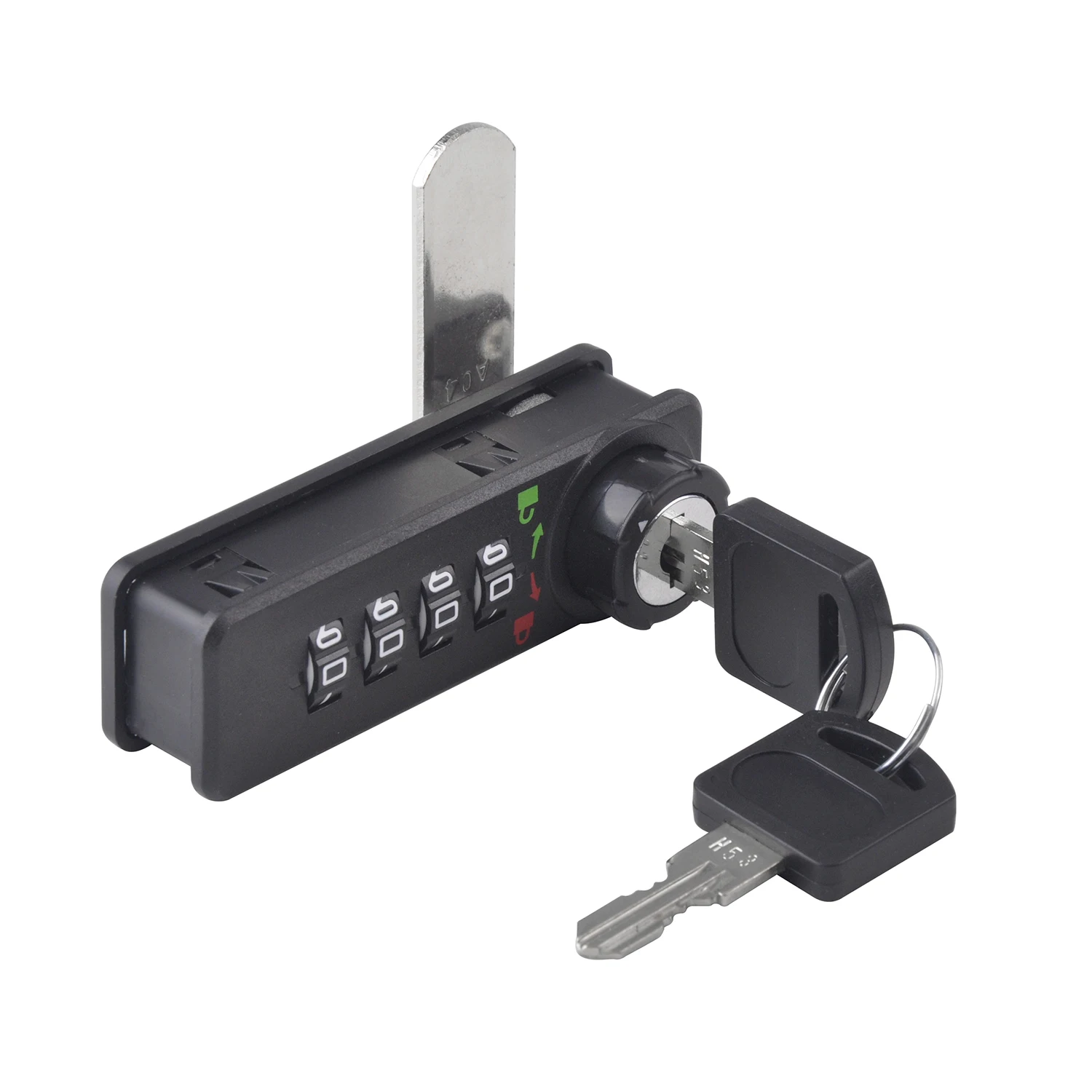 4-digital password combination cabinet security lock anti theft safety mechanical code lock with key