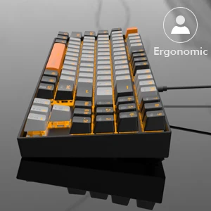 New Arrival TKL Red Switch LED Backlight Wired Gamer PC Computer Mechanical Gaming Keyboard