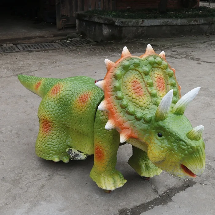 Kids Games Attractive Electric Coin Operated Dinosaur Car