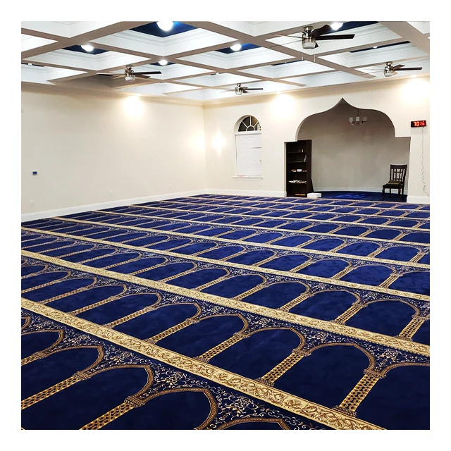 The Huge Manufacturer Provides The Affordable Luxury 100%Wool  Nylon Printed or Hand Tufted Muslim Masjid Prayer Carpet Rug