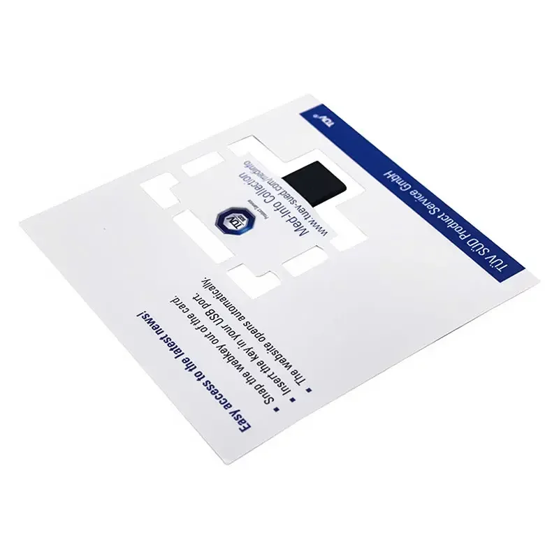 Promotion Gift Supply USB Flash Drive Webkey Full Colors Printed 8GB 16GB 32GB Flyer Clip-on Paper Card Various usb memory