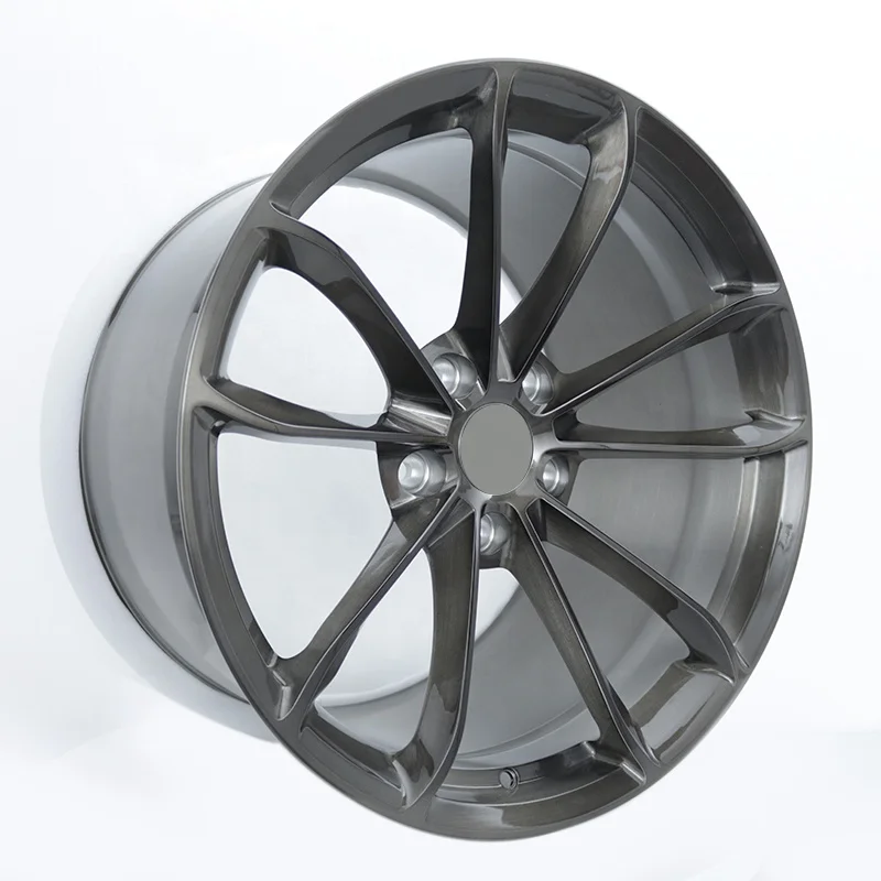 Light Weight Monoblock Alloy Gray Rims Forged 21inch Car Wheels