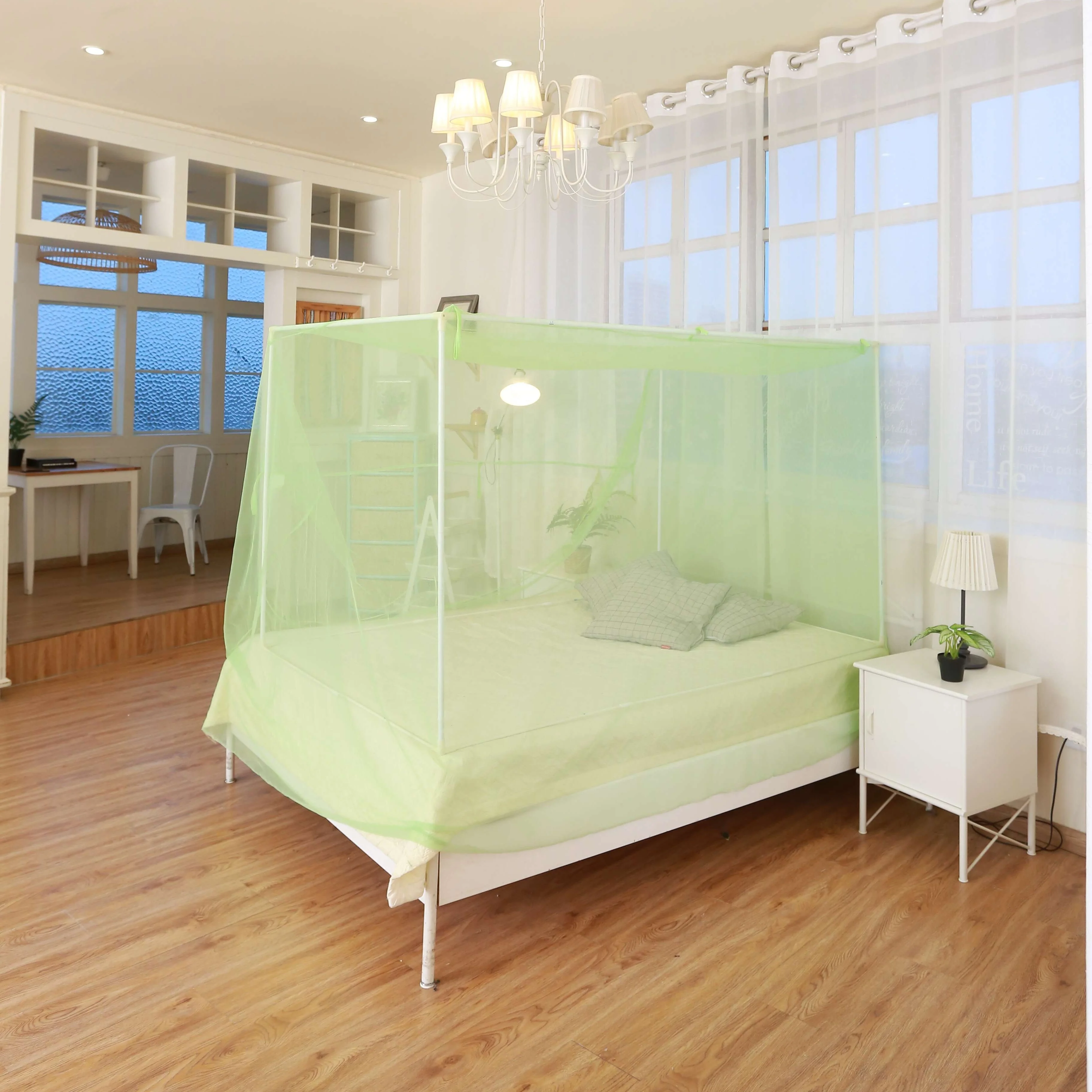 Laurel net rectangular foldable untreated mosquito net for family