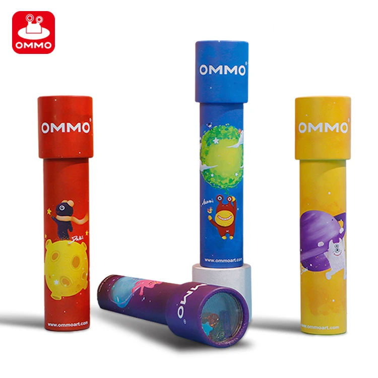 Customized Waterproof Cylinder Craft Surface Film Paper Printing Classic Childhood Kaleidoscope Toy for Kids