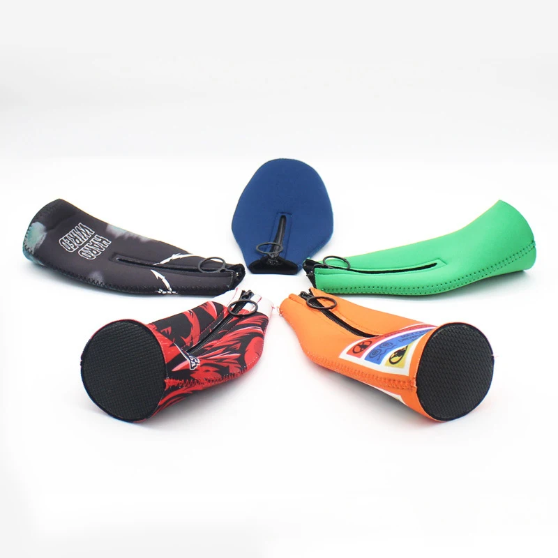 
Waterproof Neoprene Beer Bottle Sleeve with Zipper Insulated Wine Bottle Bag Thermal Food Geometric 