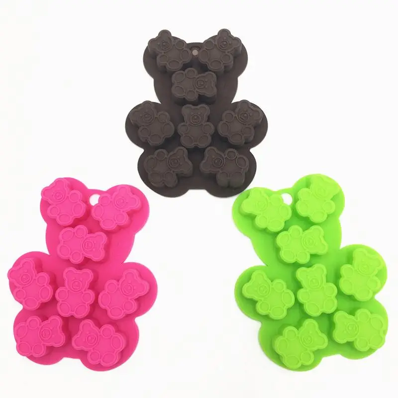 Bear Cake Mold DIY Cookie Mould Flexible Silicone Chocolate Mould Ice cube tray