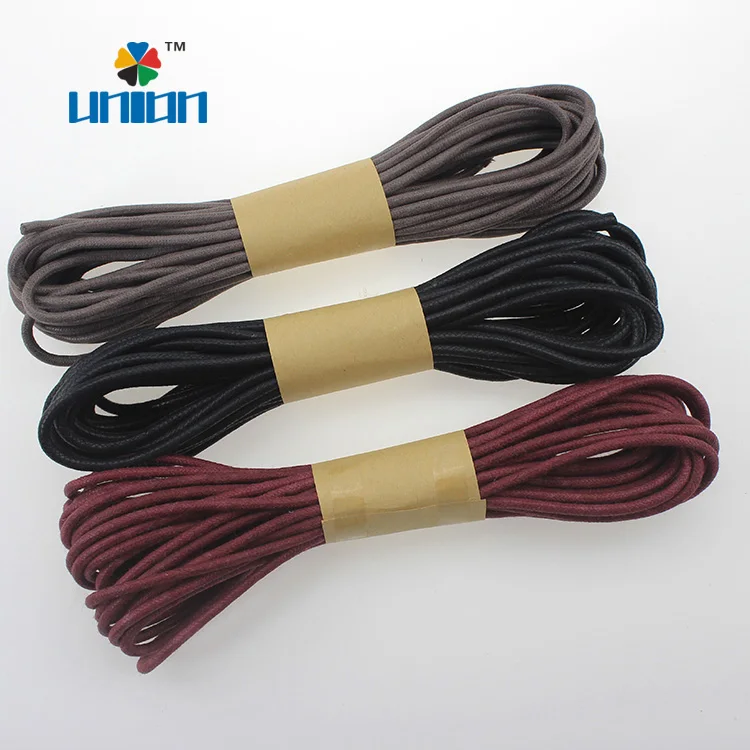 High quality waxed cotton cord for jewellery bracelet or hiking boots shoelace