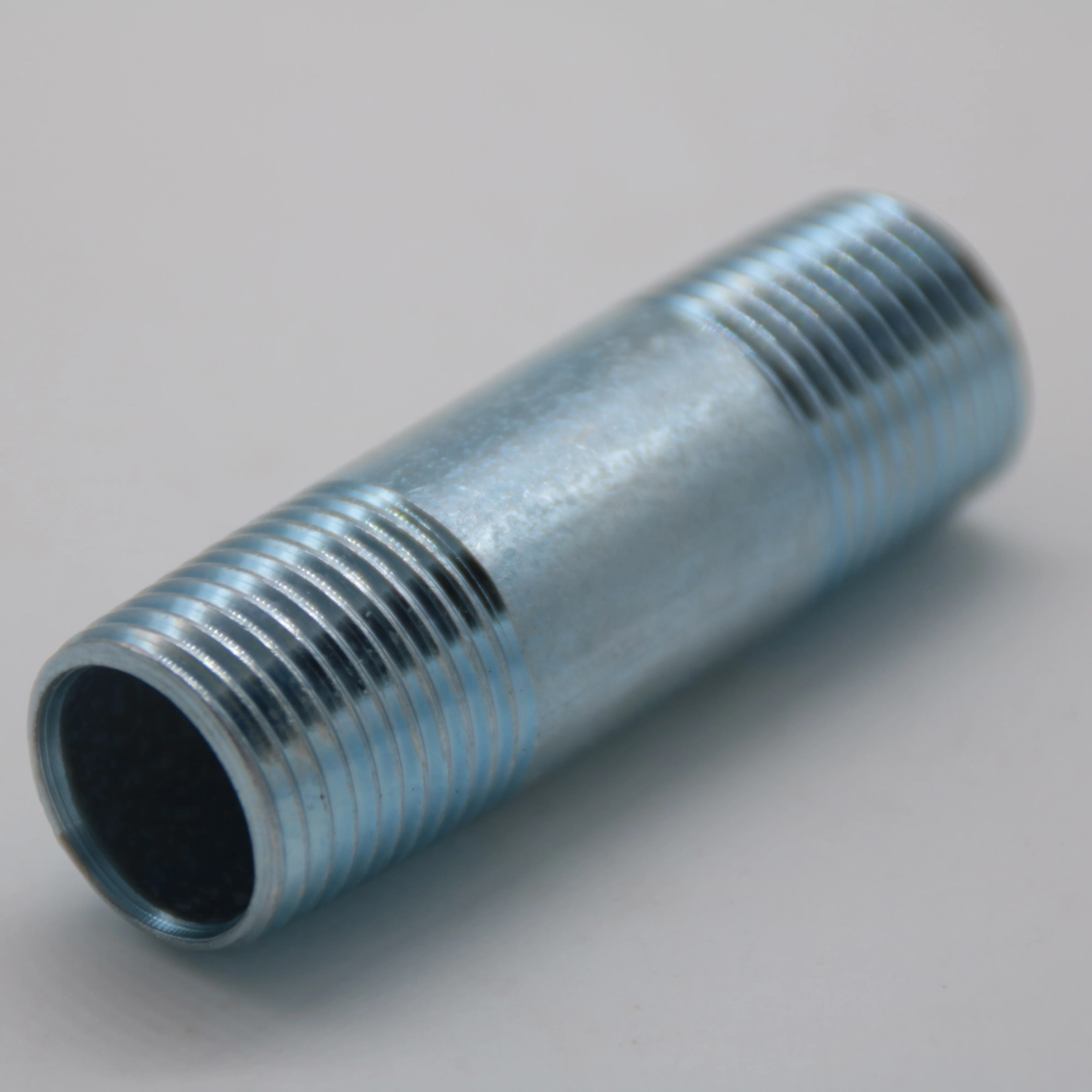cold galvanized 1 inch 3/8 inch black steel pipe nipples for plumbing line