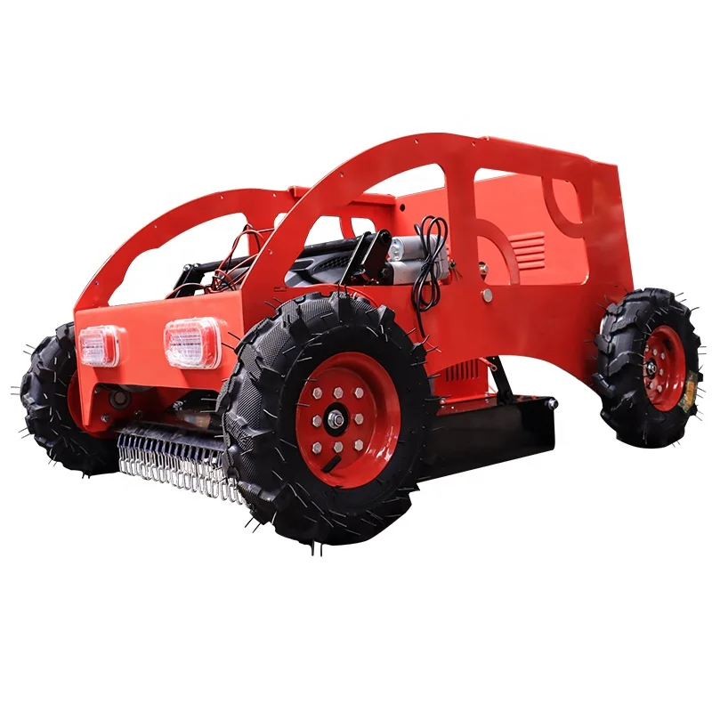 garden crawler grass cutter gasoline lawn mover Remote control electric robot lawn mower