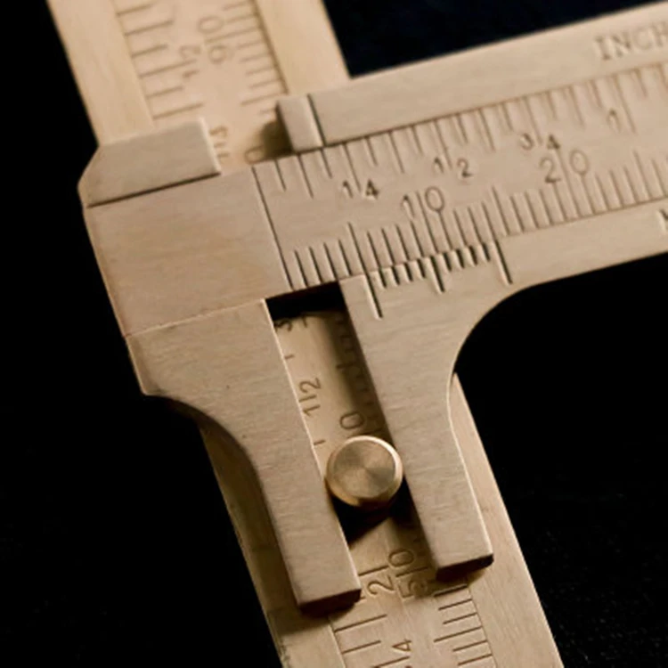 Business Gift Souvenir Handcraft Industrial EDC 8cm Brass Mini Ruler Vernier Caliper
