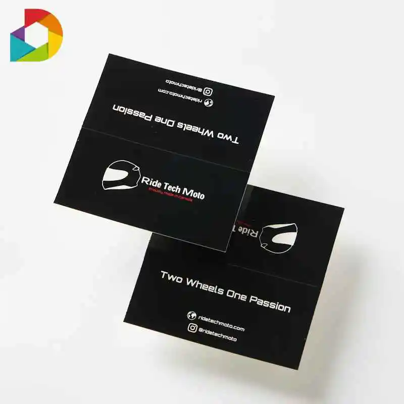 Custom High Quality Cardboard Gift Card Personalized Silver Foil Logo Invitation for Small Business Offset Printed