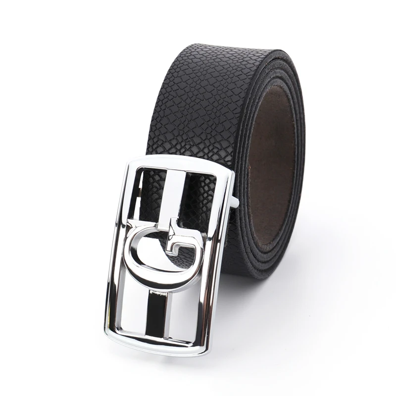 2021 New Design Custom Logo Metal Strap Buckles Leather Belts Automatic Buckle