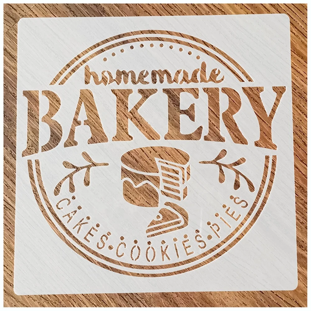 Reusable Farmhouse kitchen bakery sign coffee painting stencils for painting on wood home wall DIY
