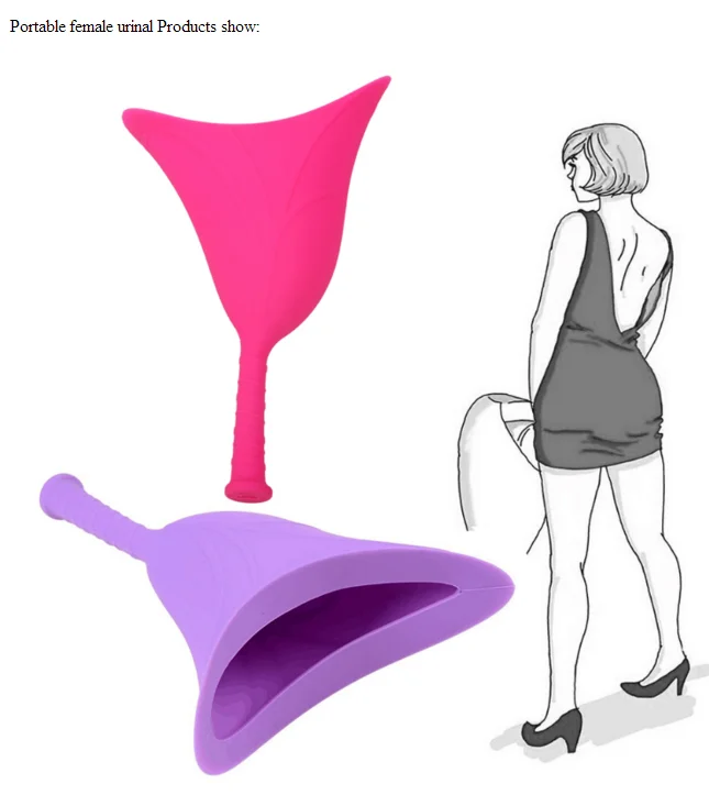 Portable Urinal Female Patient Kids Stand Up Soft Silicone Urine Receiver