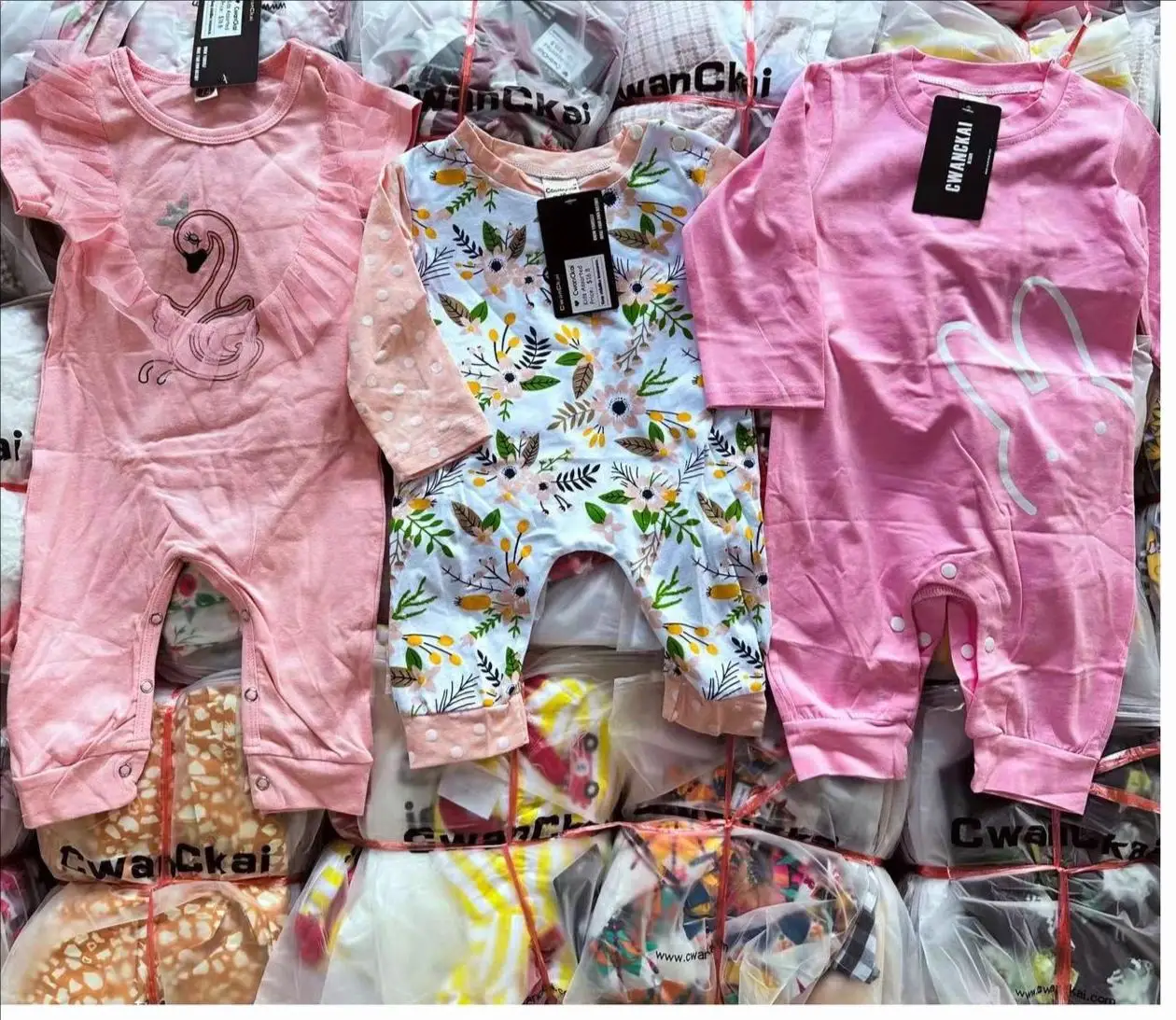 2024 Hly Wholesale stock  Kids Apparel For Summer Wear For 0~12 Year Old Girls Boys Children Mix Dress Pure Sets