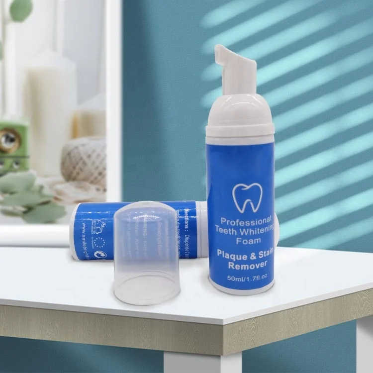 private label teeth whitening formula trays braces aligners retainers foam cleaner