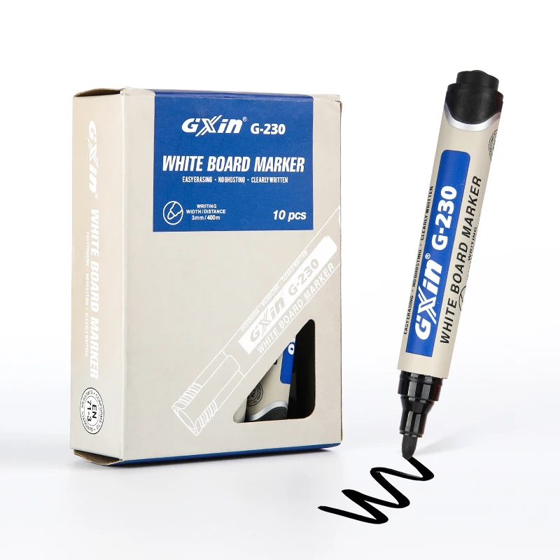 Gxin G-230 Hot sell whiteboard marker Long Shelftime white board marker Easily Erasable whiteboard pen for office