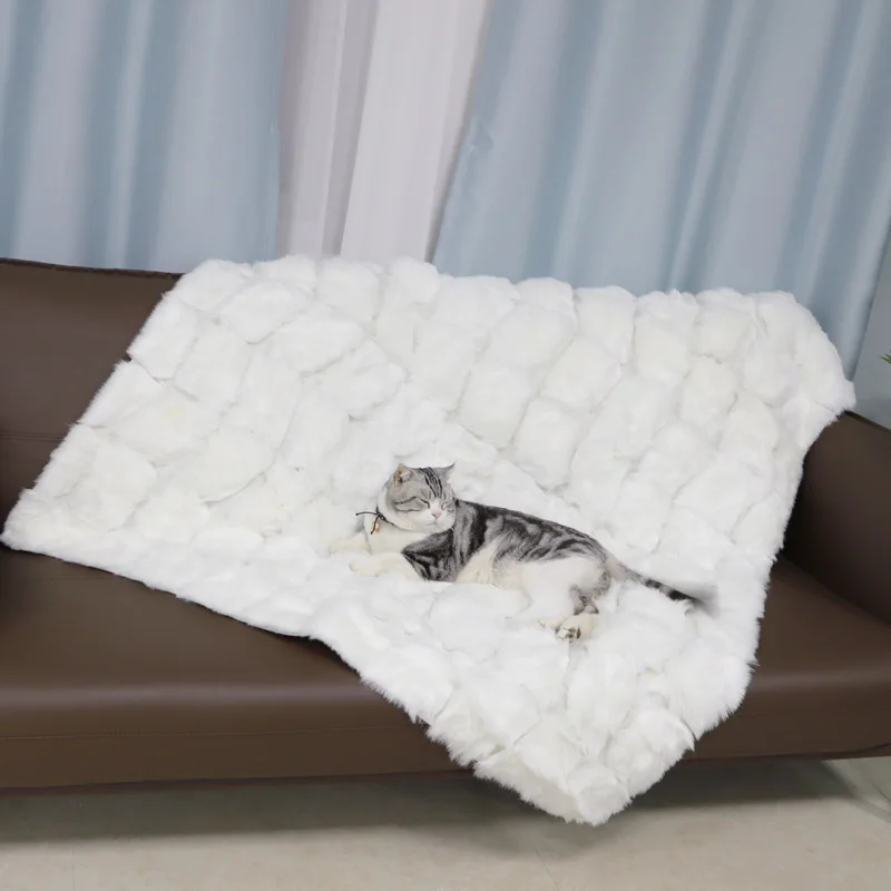 2022 new design of sofa cover wholesale couch Faux Fur blanket sofa protector