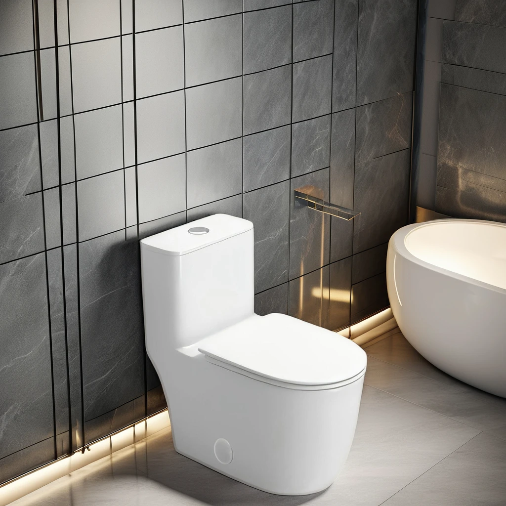 Matte Black Luxury CUPC Watersense Toilet Bowl Floor Mounted Hotel Water Closet with S-Trap Modern Elongated Design for Bathroom