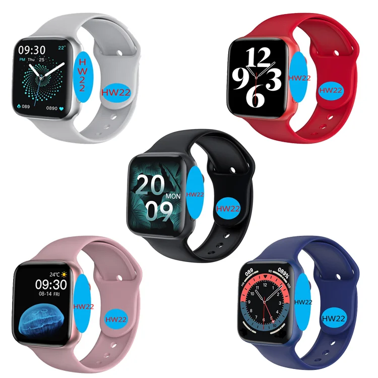 HW22 Pro Smartwatch 2021 1.75 Inch Large Screen BT Call Waterproof Heart Rate Blood Pressure HW22 Pro Smart Watch t500 w26 x8