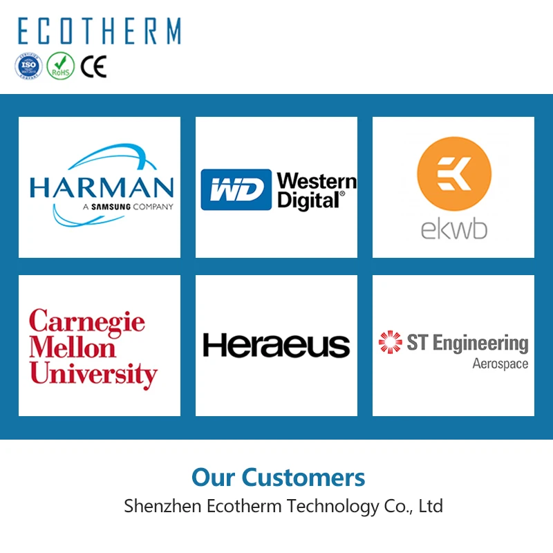 Ecotherm Custom Larger Power Copper Heatpipe Cooling Module Heat Sinks Heatsink for Peilter