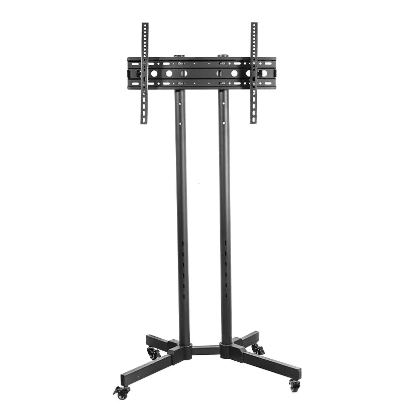 Modern furniture TV monitor stand with wheels cart and coffee table height adjustable arm mount steel bracket TV mount
