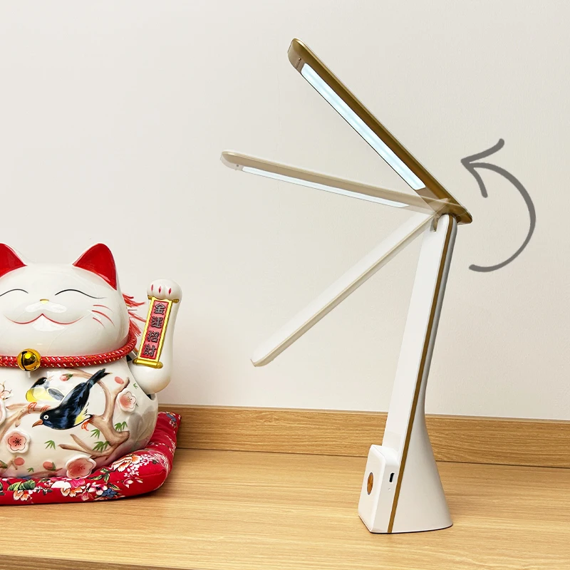 2024 New Portable Cordless Mini Table Lamp With 1200mAh Battery, Phone Holder