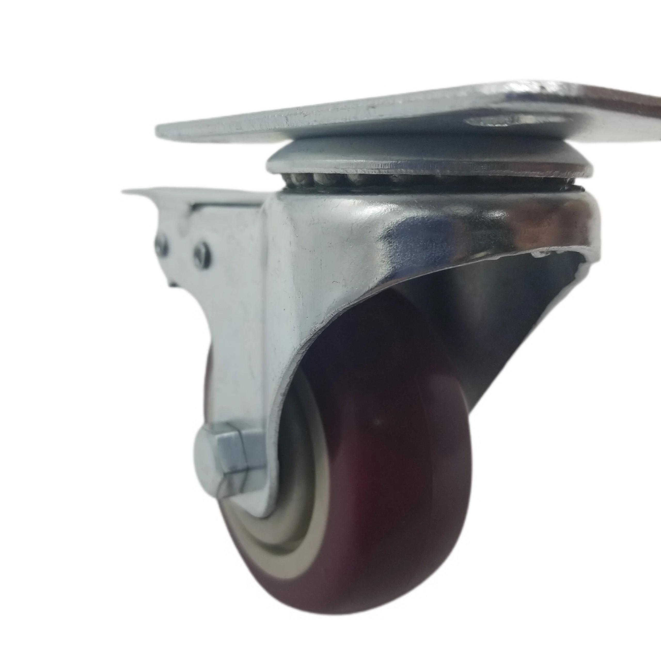 Low Price Non-marking PVC 5 Inch Medium Duty Swivel Plate Caster For Chassis Cabinet Equipment
