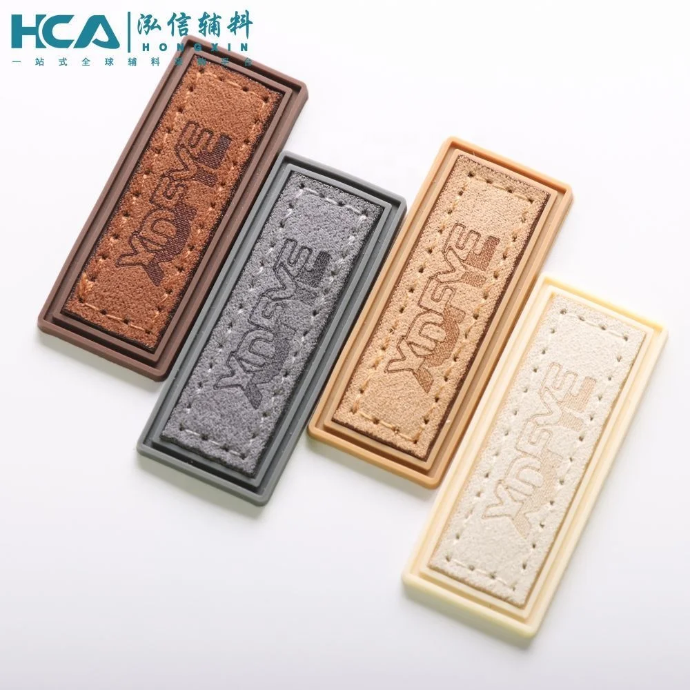 Washable Leather Label Sew On PVC Rubber Patch Custom Logo Silicone Patches for Bag Hat