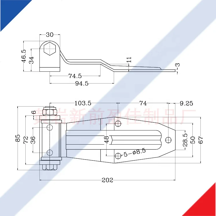 Запчасти для контейнеров рефрижератора петли задней двери фургона дверь грузовика 01175