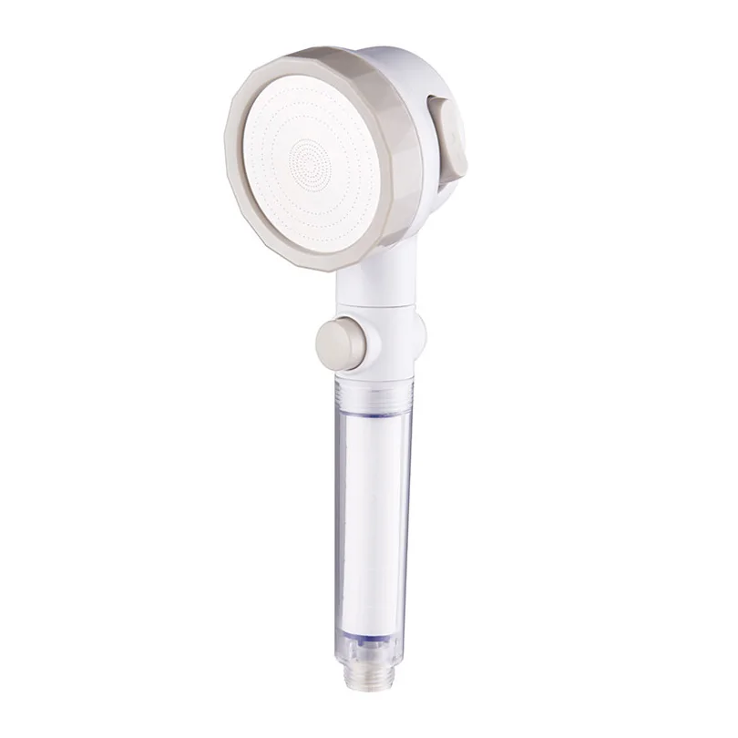 Modern Sanitary ABS Plastic 3 Function Shower Head, Korea Style Bathroom PP Filter Handle Shower Head