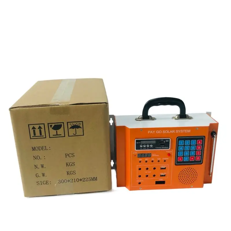 PAYGO pv solar portable solar system that can power solar tv,lights and charging