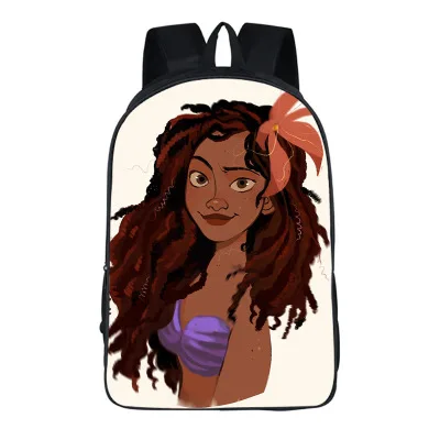 ODE Logo Kids Backpack Black Art African Girl Printing School Backpack Children Book Bags Student Bag