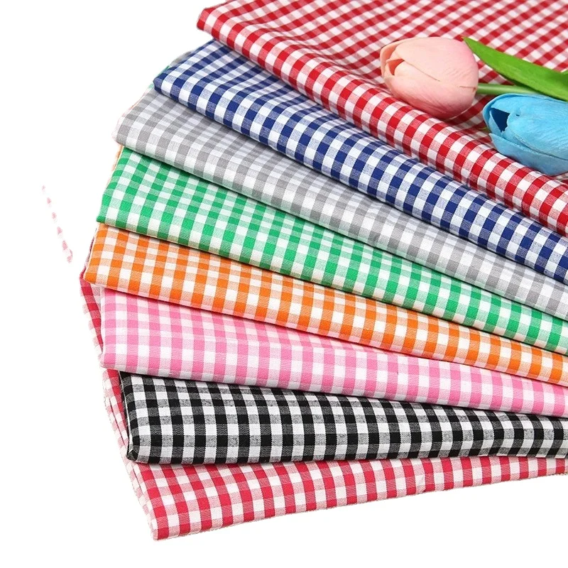 Hot sale High Quality 40S pure Cotton Classics checked cloth Plaid woven yarn dyed fabric for shirt in stock lot
