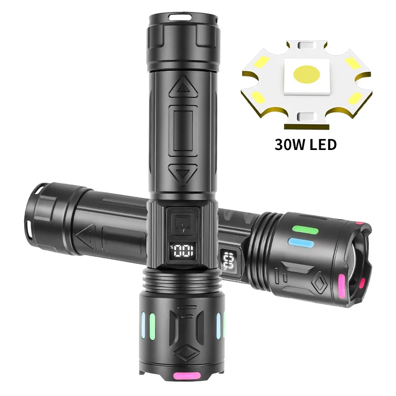 Flashlights High Lumens Rechargeable Torch Light LED Waterproof Flashlight for Outdoor Activity