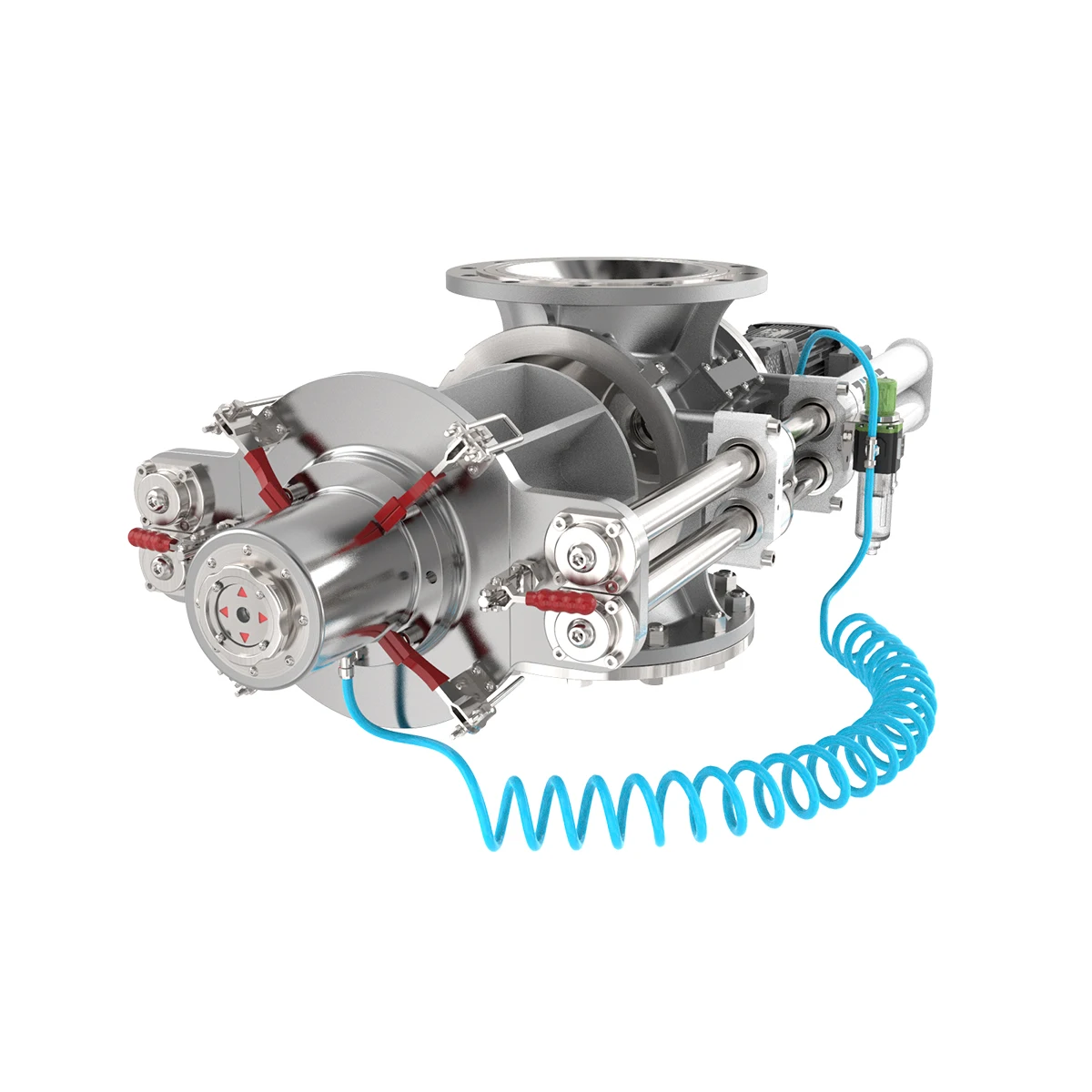 food grade round inlet and outlet quick clean rotary airlock feeder valve