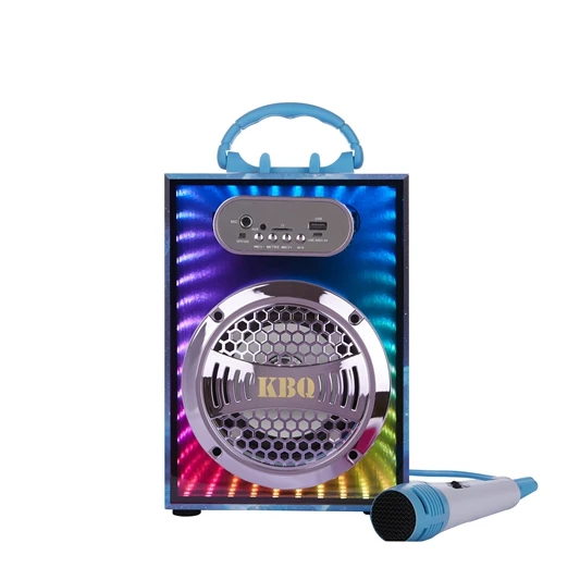 Gift Outdoor Subwoofer Mini Portable KBQ2107 Wireless Speaker With Led Flashing Colorful wireless Speaker