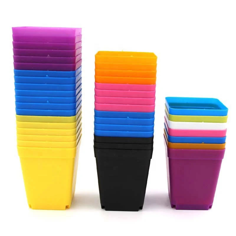 7cm 10cm Mini Flower Pots Planters grow pot Plastic Small Nursery Pot Grow Box Seedling Tray Garden tools Transplant Flowerpot
