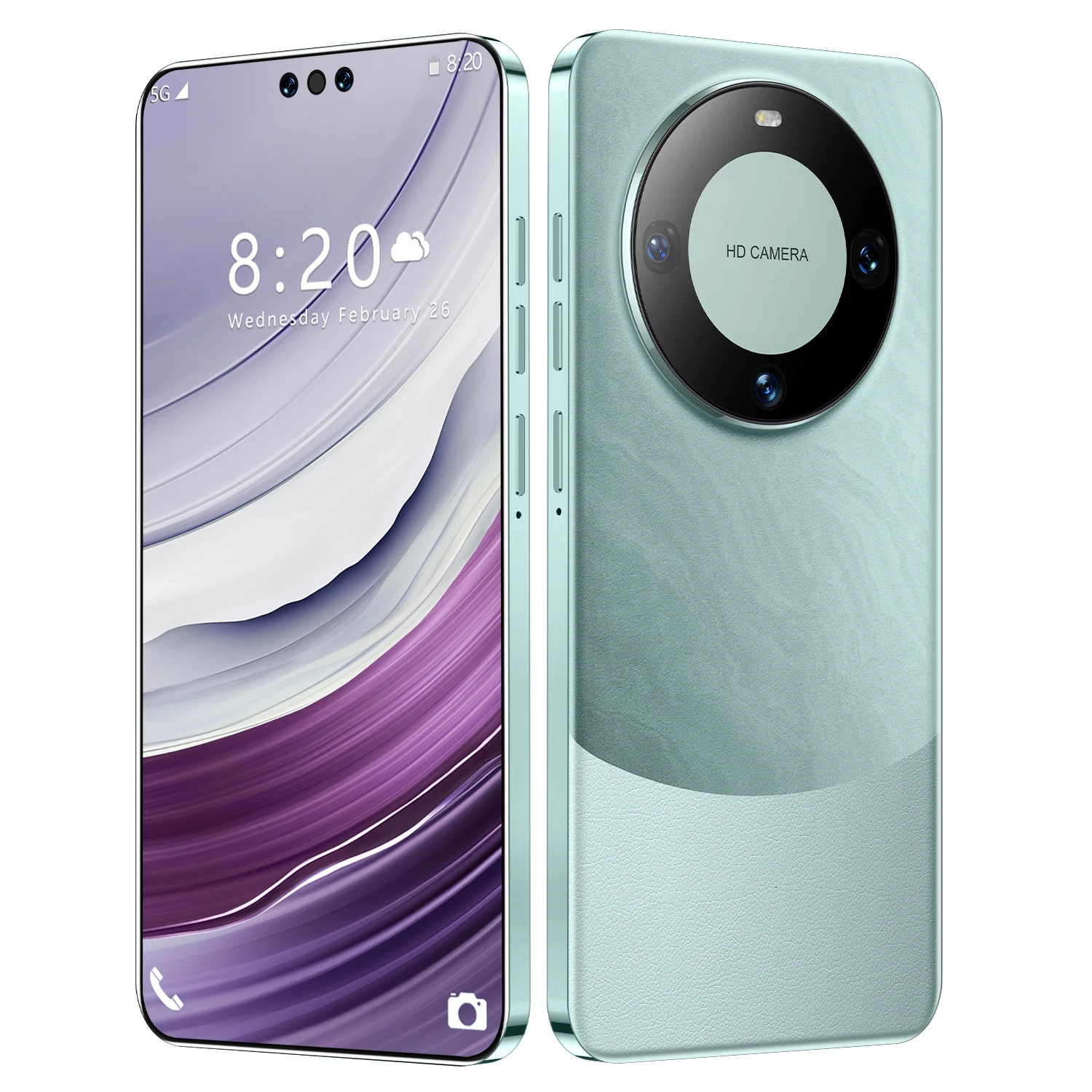 Hot selling cheap price Mate60 Pro smart phone with new system Android13 7.3inch AMOLED face recognition gaming mobile phone