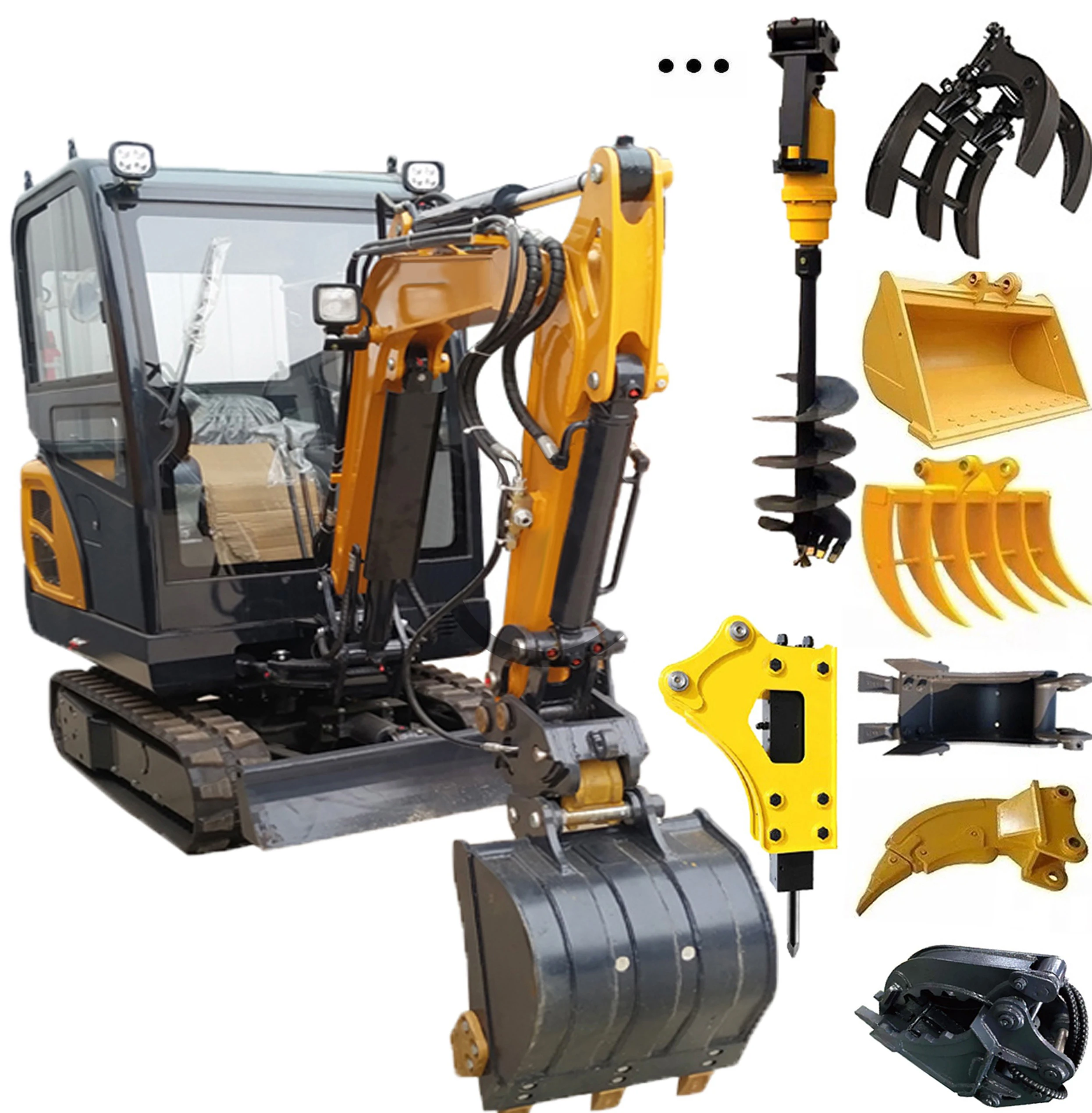 Small Digger Mini Excavator Mini 1.8 Ton 2 Ton Excavator Bagger Machine Excavators Excavatrice Escavator Price