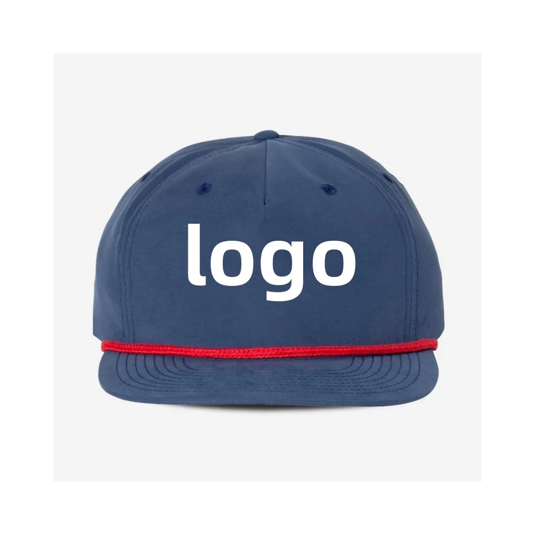 Custom Waterproof Snapback Hat Rubber Pvc Logo With Rope Baseball Cap Gorras High Quality For Men Headwear DOM102
