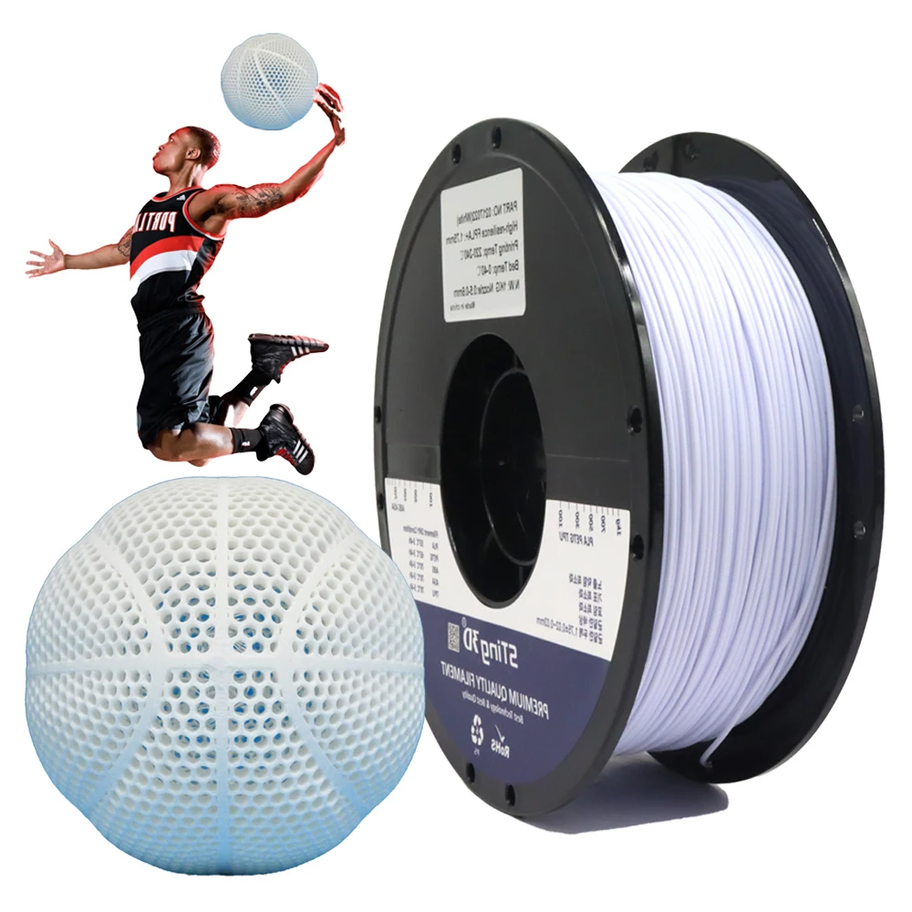 Sting3D 3d basketball PLA 3d printer filament airless basketball full size 3d printing basketball
