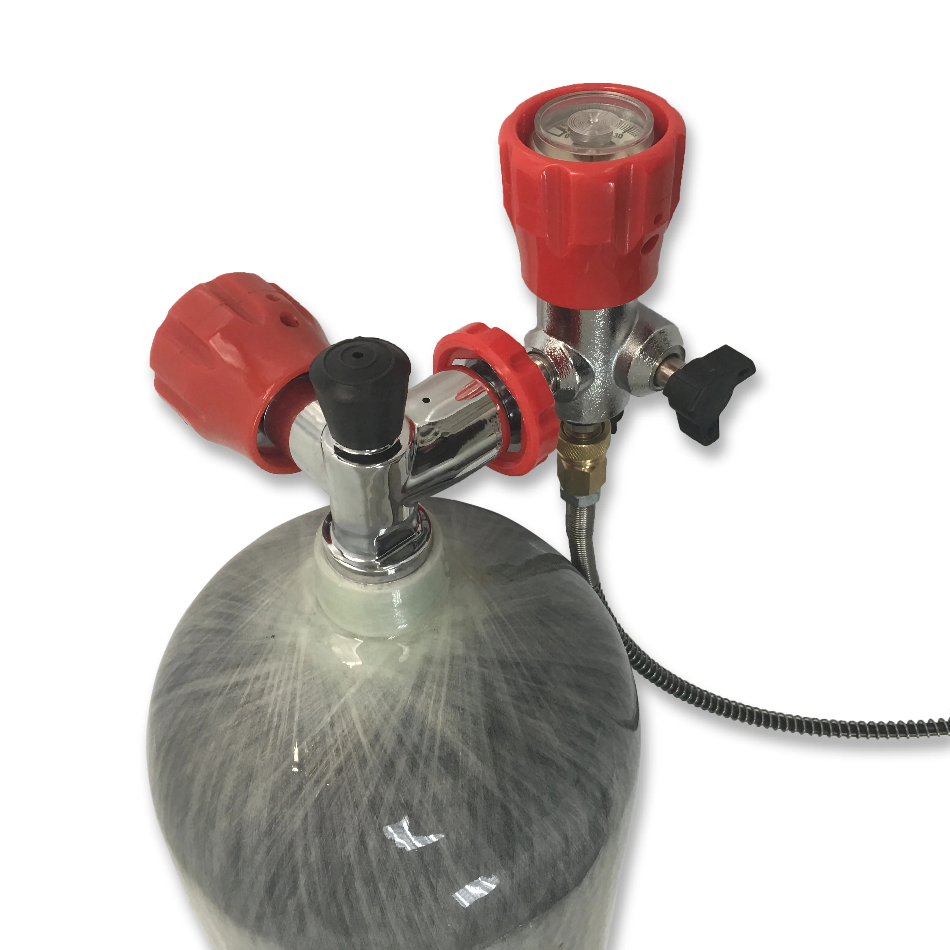 
Acecare Hot Sale 30Mpa CE Certification 9L Carbon Fiber Oxygen Cylinder Price With Valve And Fill Station For Diving 
