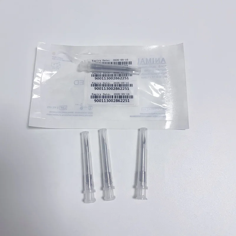 cheap price 1.4*8mm FDX-B animal ID digitals RFID chips Needle with microchip implant syringe for bird cat identity