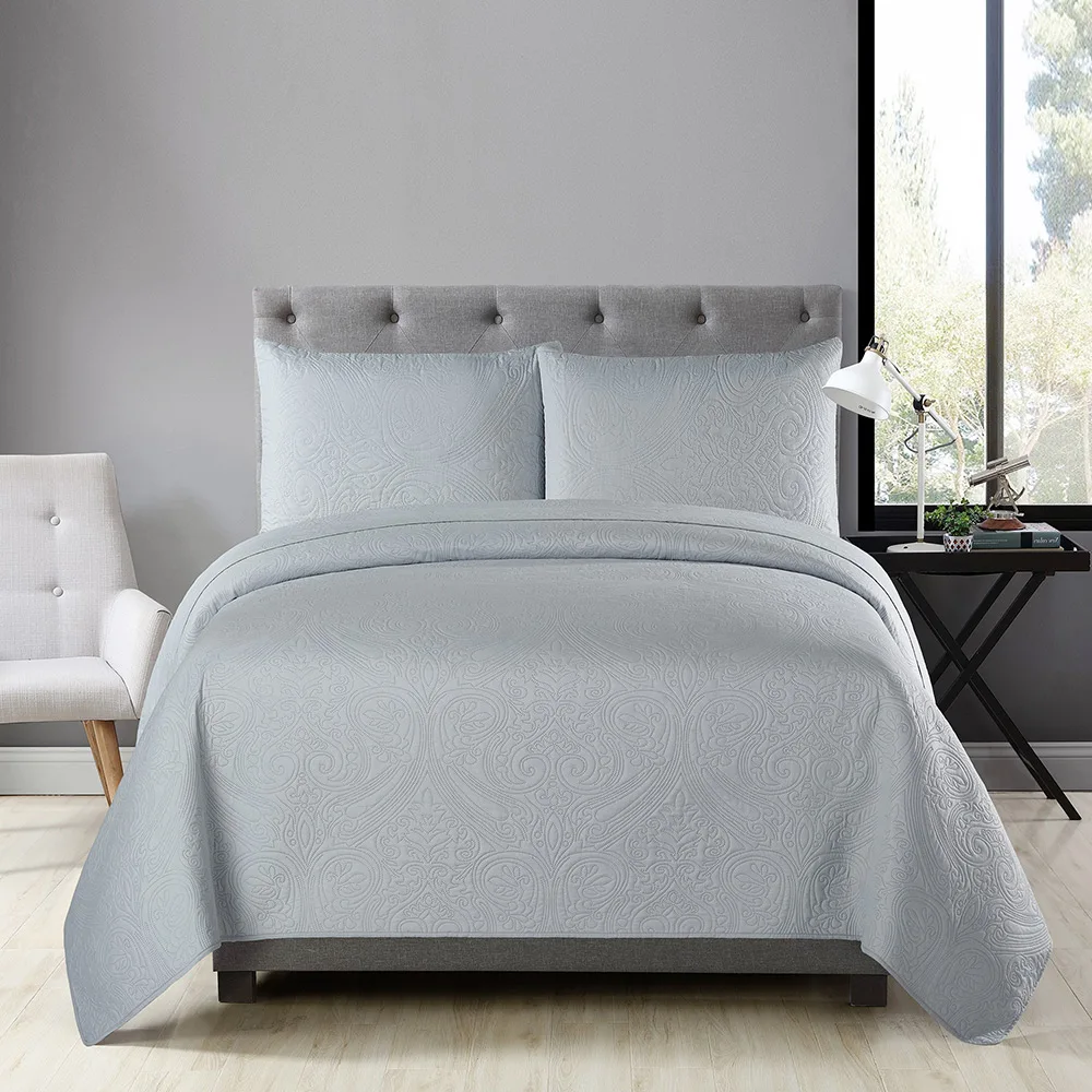 Ultrasonic Bedspread Coverlets Quilted Bed Cover Wholesale Comforter Sets Bedding Luxury for Bedroom