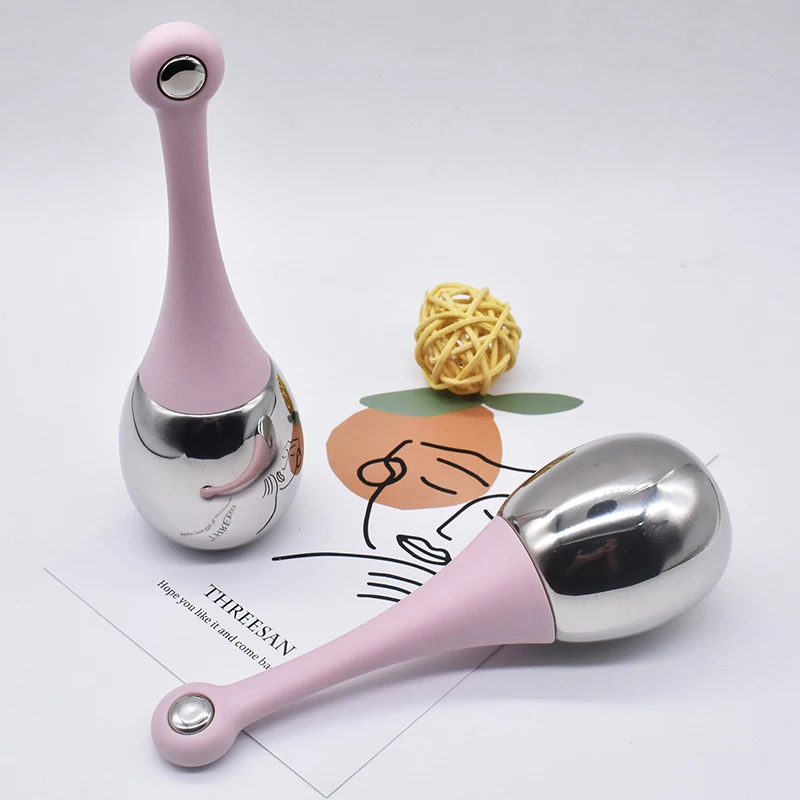 Custom Box Beauty Tool Bowling Ball Shape Cryo Massage Sticks Cooling Face Lifting Ice Globes For Facial Massage