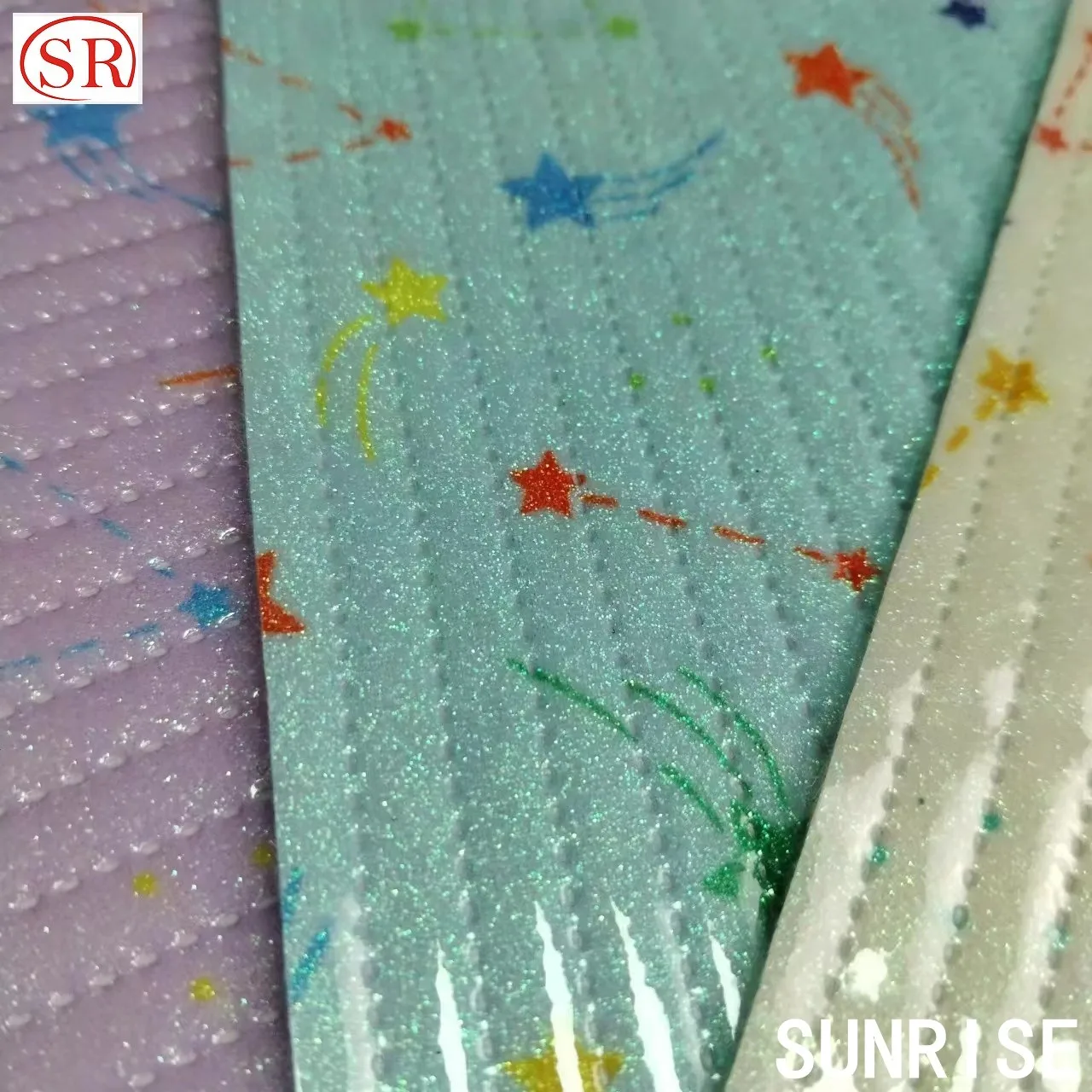 2024 new fashionable PU synthetic leather flash embossed fabric suitable for wallet clothing