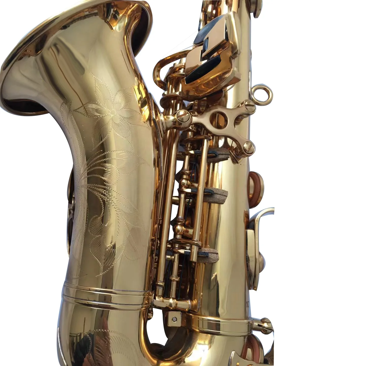Yanagisawa изогнутый саксофон сопрано с Золотым Лаком прямые